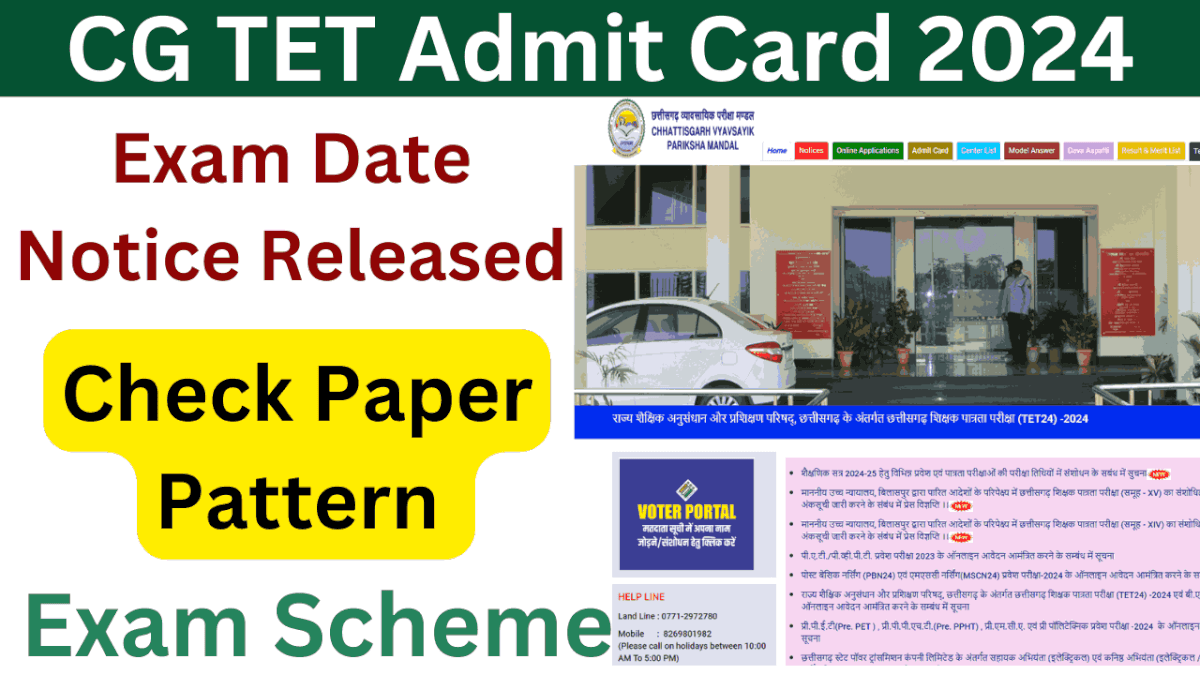 CG TET Admit Card 2024