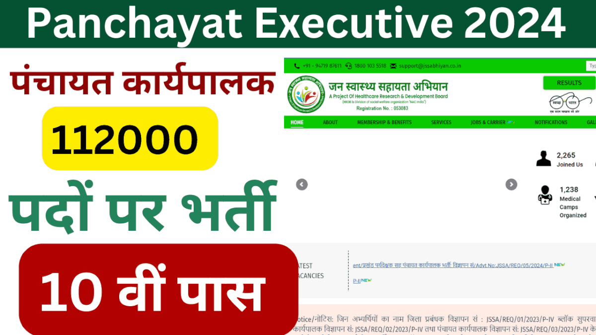 Panchayat Executive 112k Recruitment